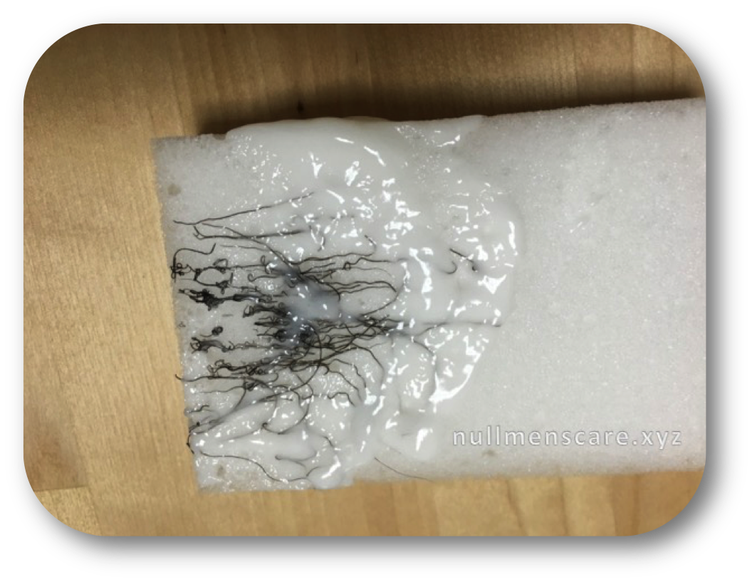 拭き取ったクリーム